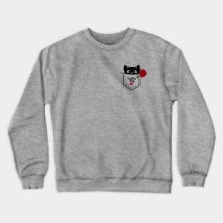 Sweet cute kitten in the pocket saying HELLO my Love / perfect gift for ALL Crewneck Sweatshirt